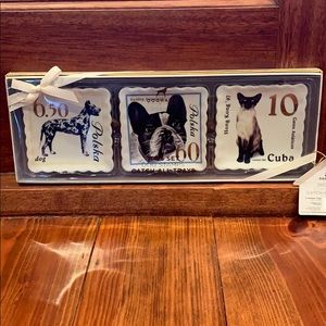 Doghaus set of 3 catch all trays Dane Frenchie cat